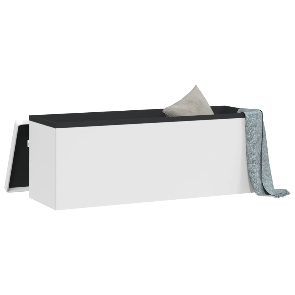 Banc Coffre de Rangement Blanc