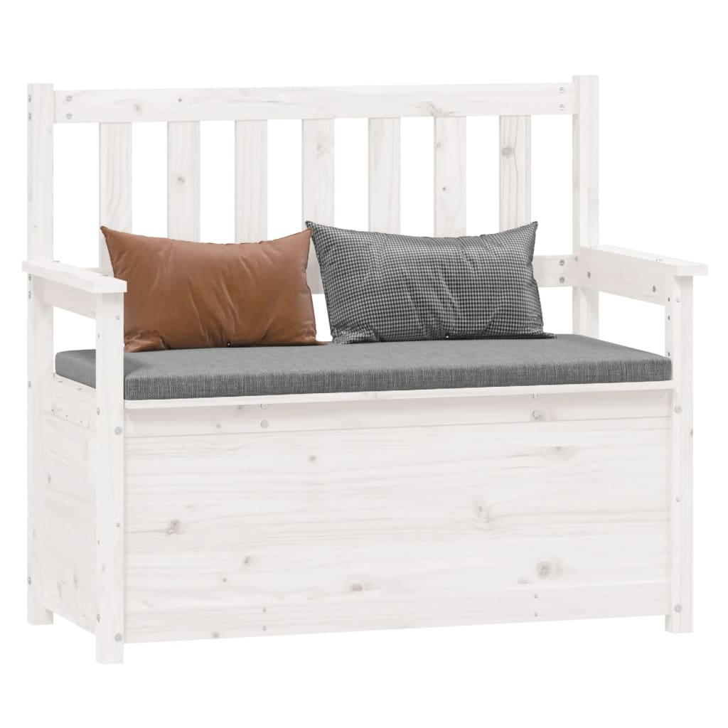 Banc Coffre en Bois Blanc