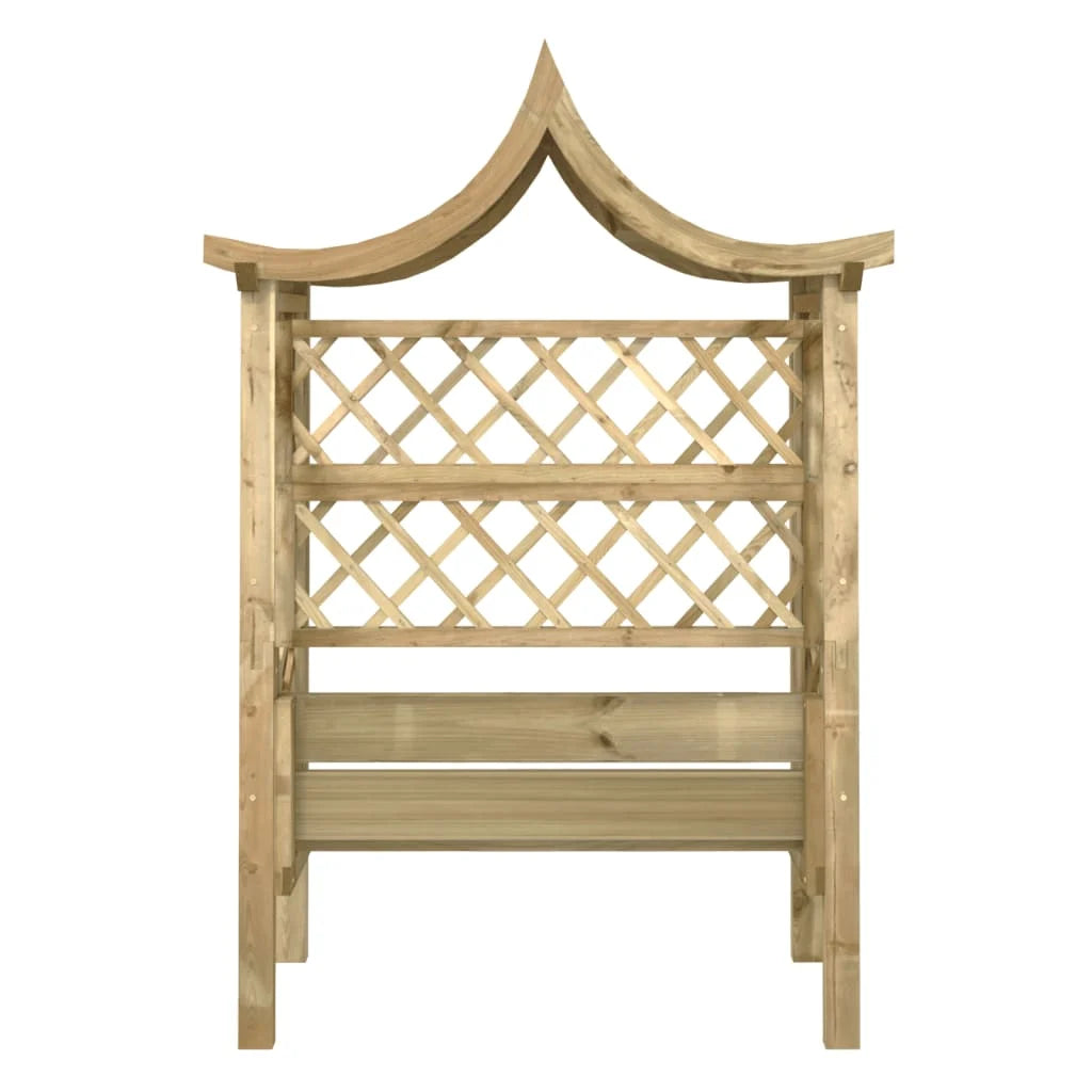 Arche de Jardin avec Banc en Bois