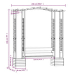 pergola de jardin avec toit et banc en bois