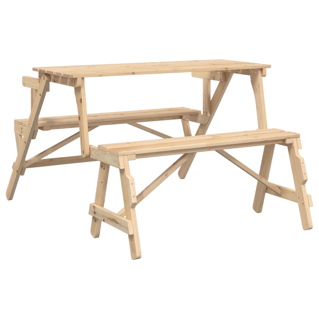 Banc de Jardin Convertible en Table