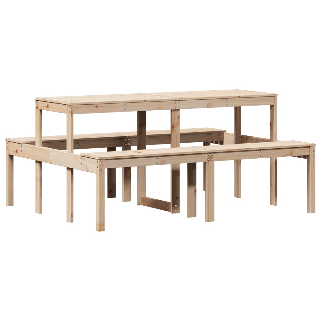 Table et Banc en Bois