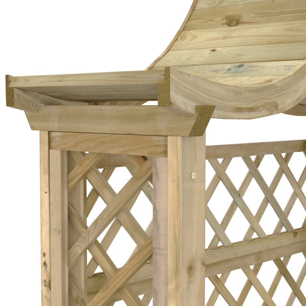 Arche de Jardin avec Banc en Bois