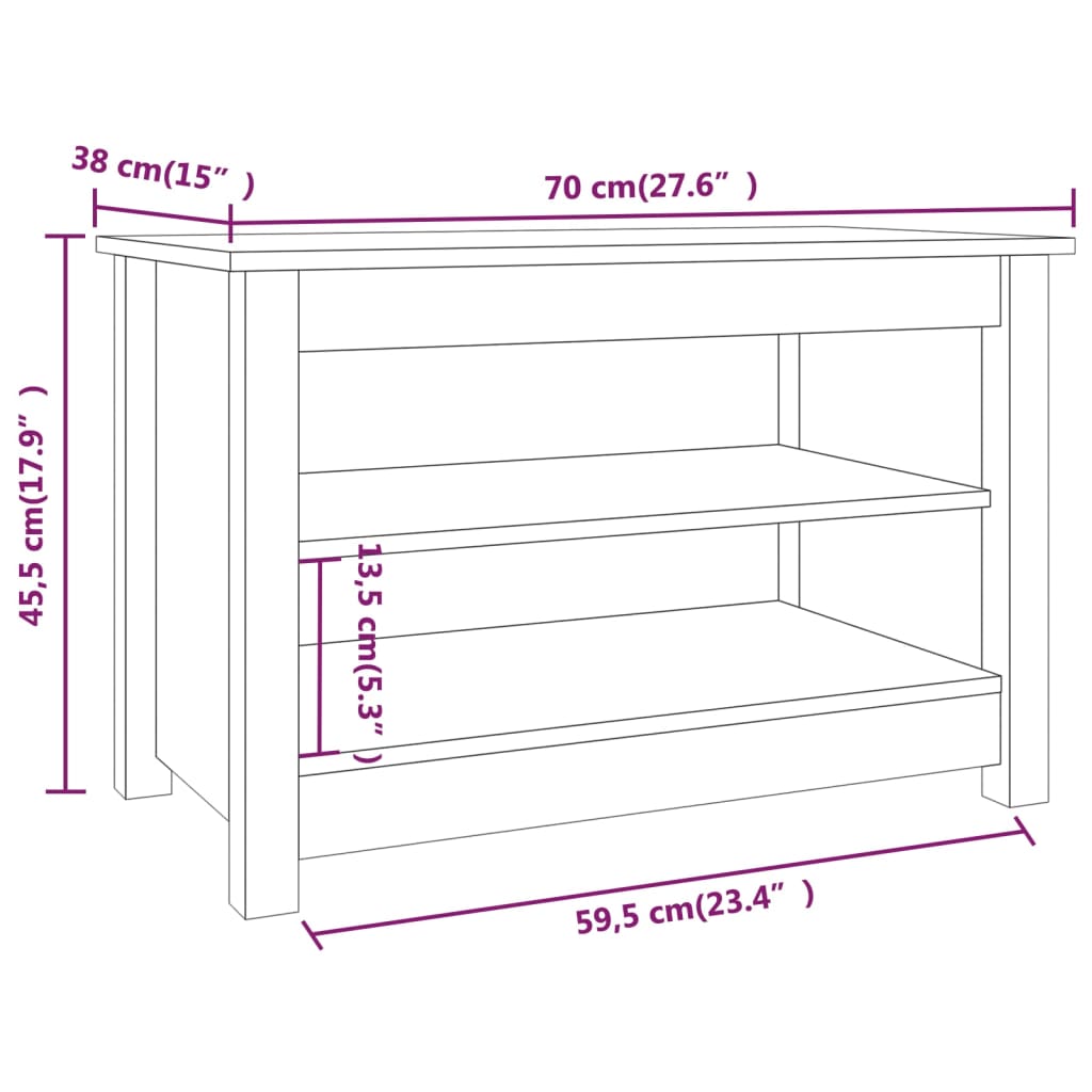 Banc Chaussures 70 cm