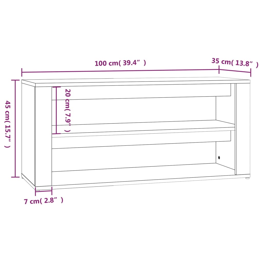 Banc Chaussures 100 cm